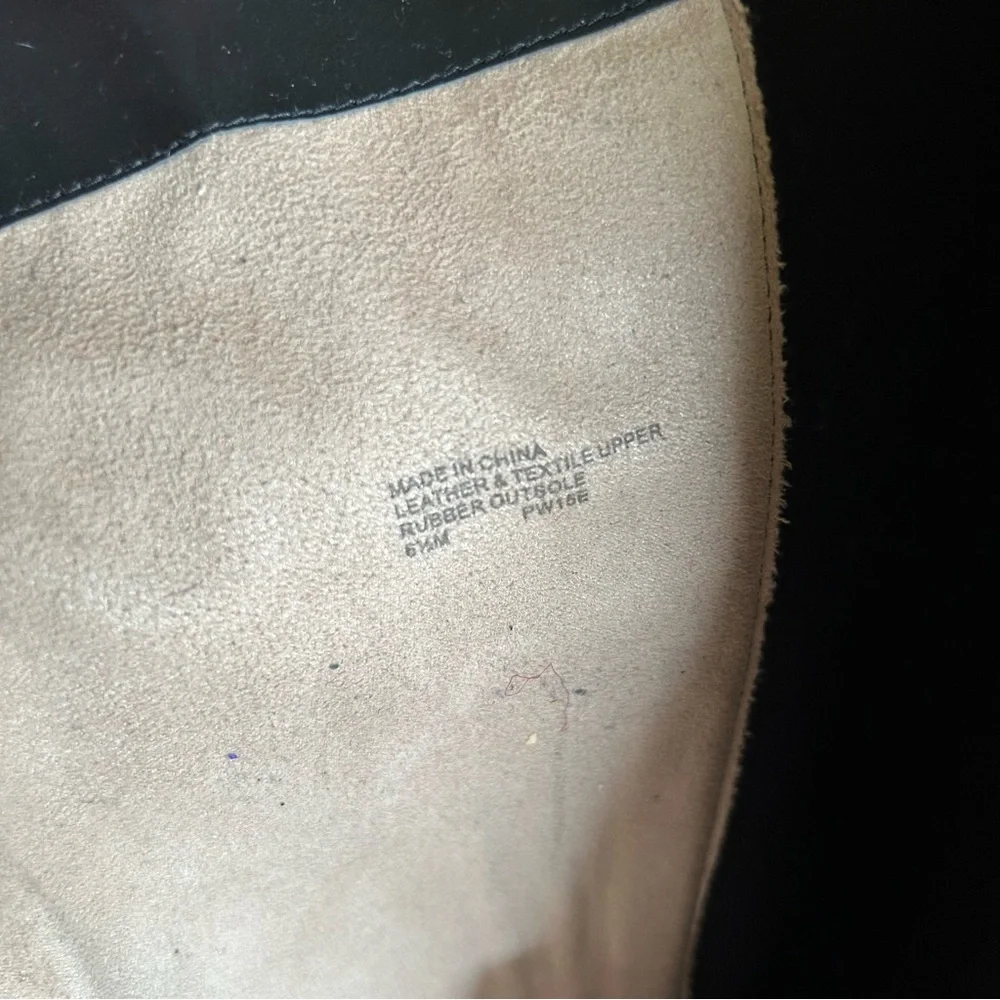 Michael Kors Black Leather Hamilton Tall Boots 6.5M